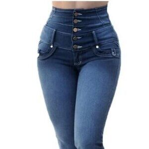 NWOT EQWLJWE Womens Skinny Stretch Jeans high waisted Medium